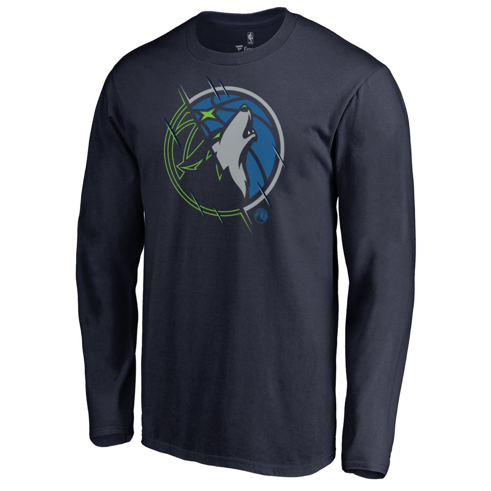 NBA - Minnesota Timberwolves X-Ray Long Sleeve T-Shirt - Navy