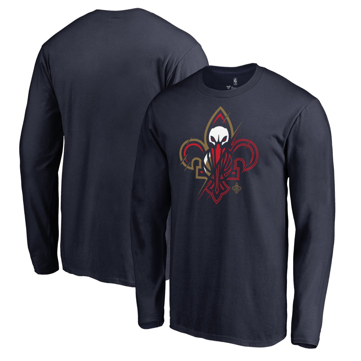 NBA - New Orleans Pelicans X-Ray Long Sleeve T-Shirt - Navy