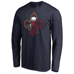 NBA - New Orleans Pelicans X-Ray Long Sleeve T-Shirt - Navy