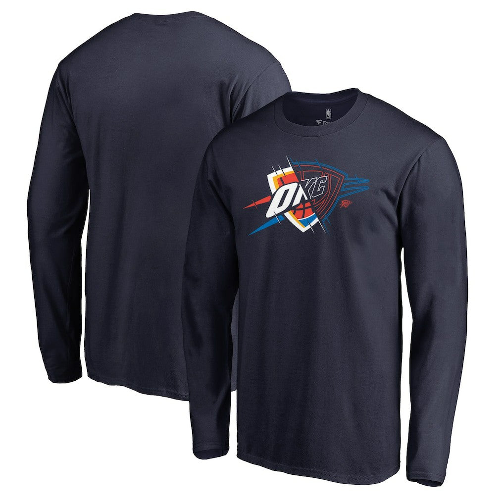 NBA - Oklahoma City Thunder X-Ray Long Sleeve T-Shirt - Navy