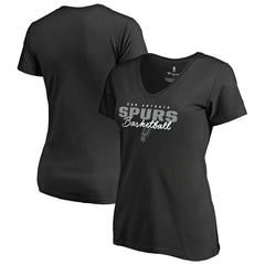 NBA - San Antonio Spurs Women's Script Assist T-Shirt - Black
