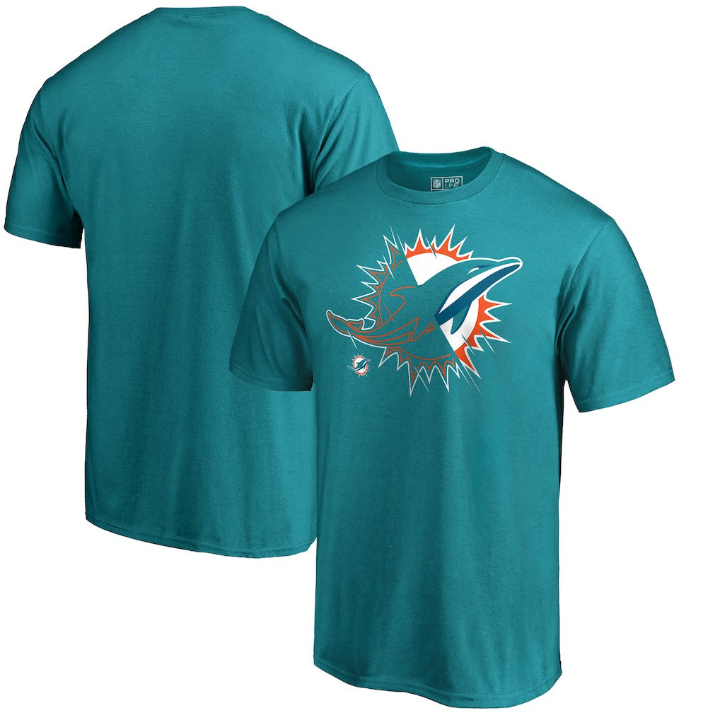 Miami Dolphins X-Ray T-Shirt Aqua - NFL