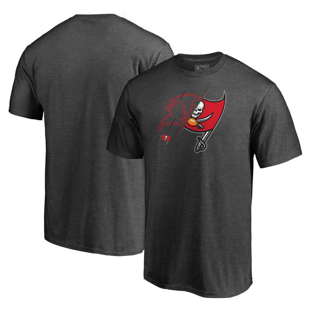 Tampa Bay Buccaneers X-Ray T-Shirt Heathered Gray - NFL