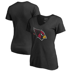 Arizona Cardinals Women's X-Ray Slim Fit V-Neck T-Shirt Black - NFL