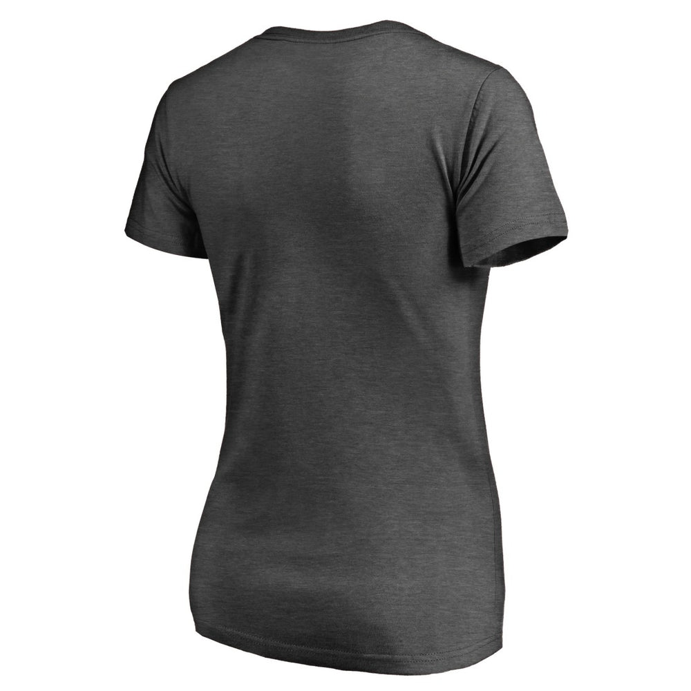 Tampa Bay Buccaneers Women's X-Ray Slim Fit V-Neck T-Shirt Heathered Gray - NFL
