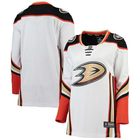 Anaheim Ducks Fanatics Women's Away Breakaway Jersey - White | NHL Jerseys