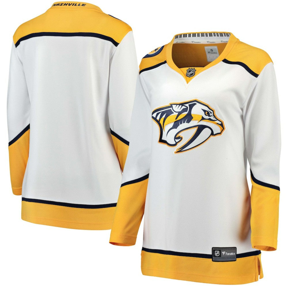 Nashville Predators Fanatics Women's Away Breakaway Jersey - White | NHL Jerseys