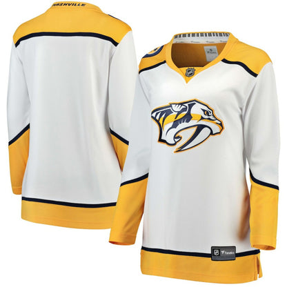Nashville Predators Fanatics Women's Away Breakaway Jersey - White | NHL Jerseys