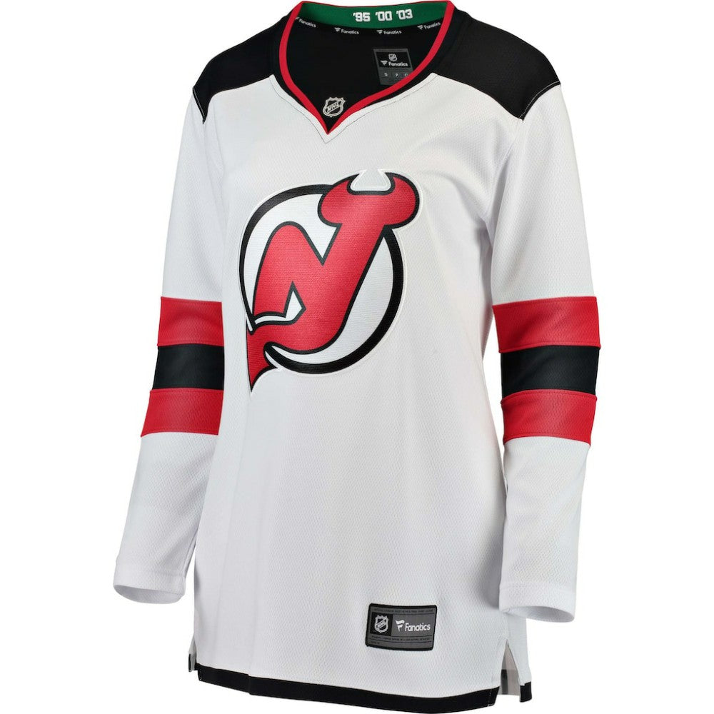 New Jersey Devils Fanatics Women's Away Breakaway Jersey - White | NHL Jerseys