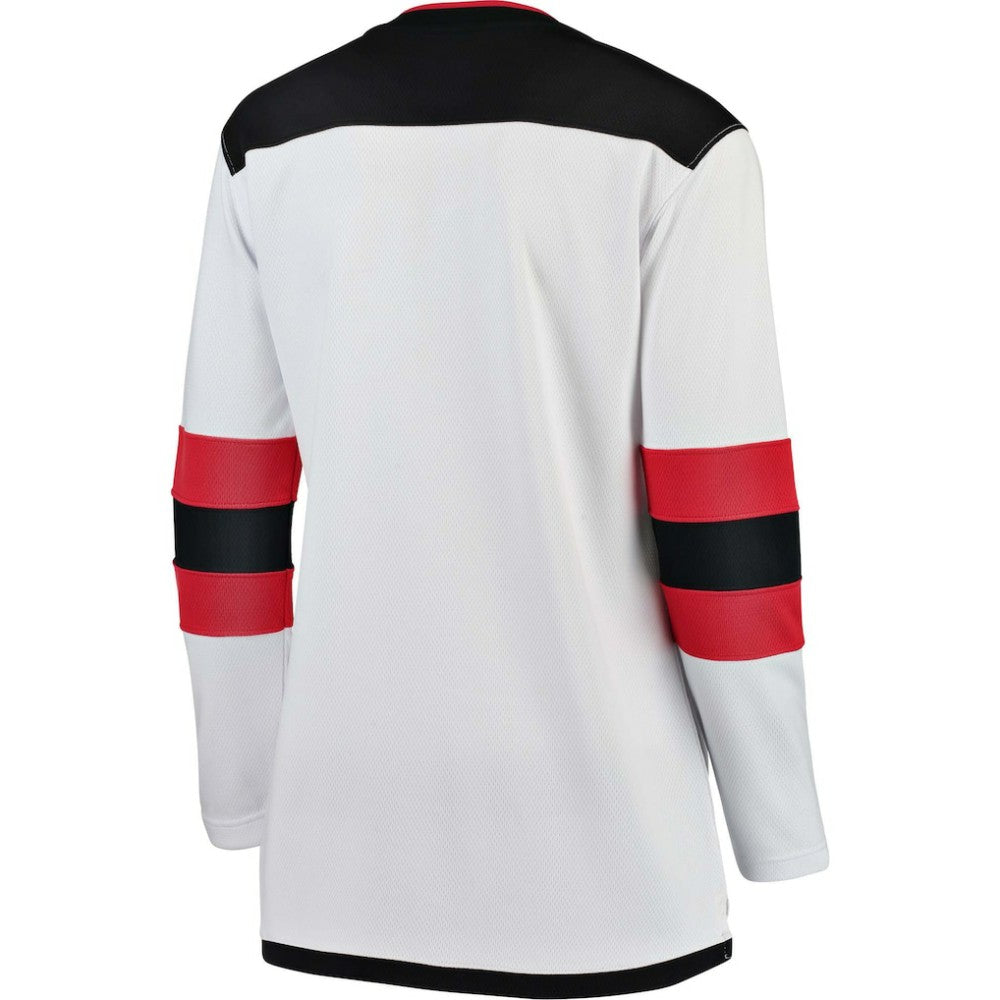 New Jersey Devils Fanatics Women's Away Breakaway Jersey - White | NHL Jerseys