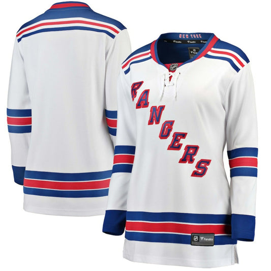 New York Rangers Fanatics Women's Away Breakaway Jersey - White | NHL Jerseys