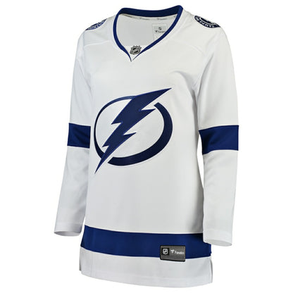 Tampa Bay Lightning Fanatics Women's Away Breakaway Jersey - White | NHL Jerseys