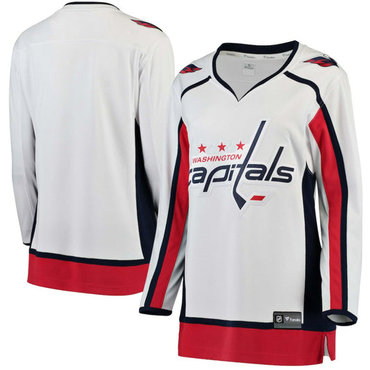 Washington Capitals Fanatics Women's Away Breakaway Jersey - White | NHL Jerseys