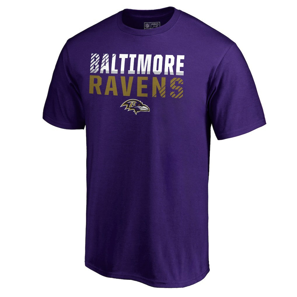 Baltimore Ravens Iconic Collection Fade Out T-Shirt Purple - NFL
