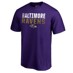 Baltimore Ravens Iconic Collection Fade Out T-Shirt Purple - NFL