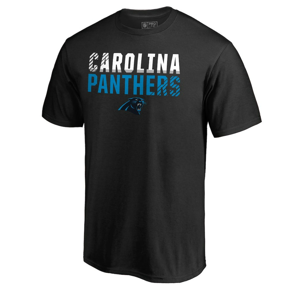 Carolina Panthers Iconic Collection Fade Out T-Shirt Black - NFL
