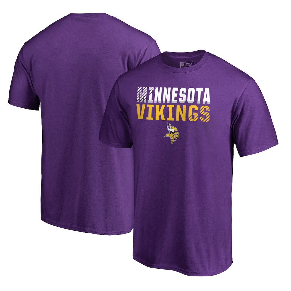Minnesota Vikings Iconic Collection Fade Out T-Shirt Purple - NFL
