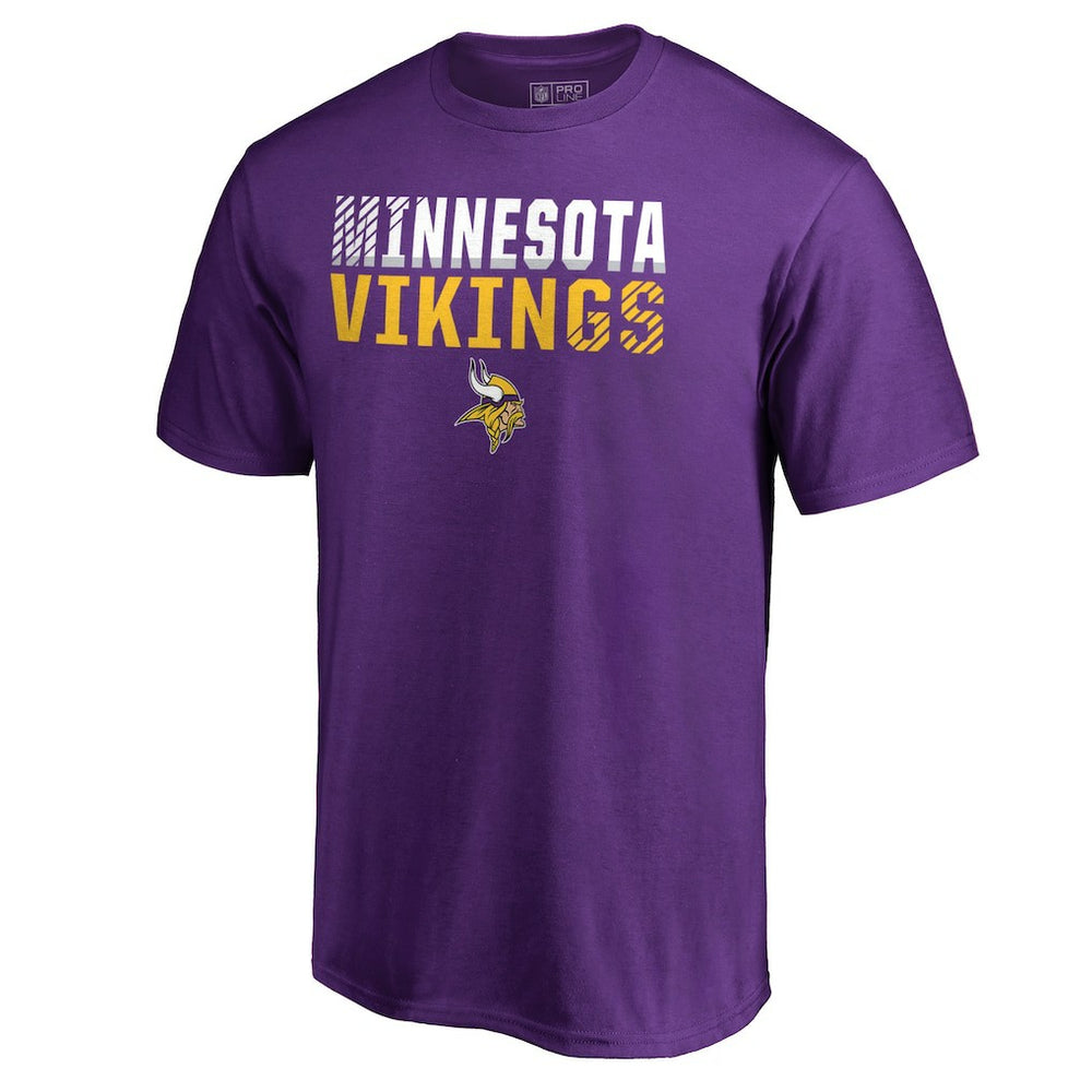 Minnesota Vikings Iconic Collection Fade Out T-Shirt Purple - NFL