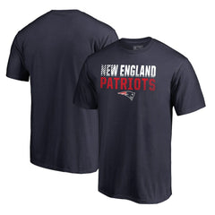 New England Patriots Iconic Collection Fade Out T-Shirt Navy - NFL