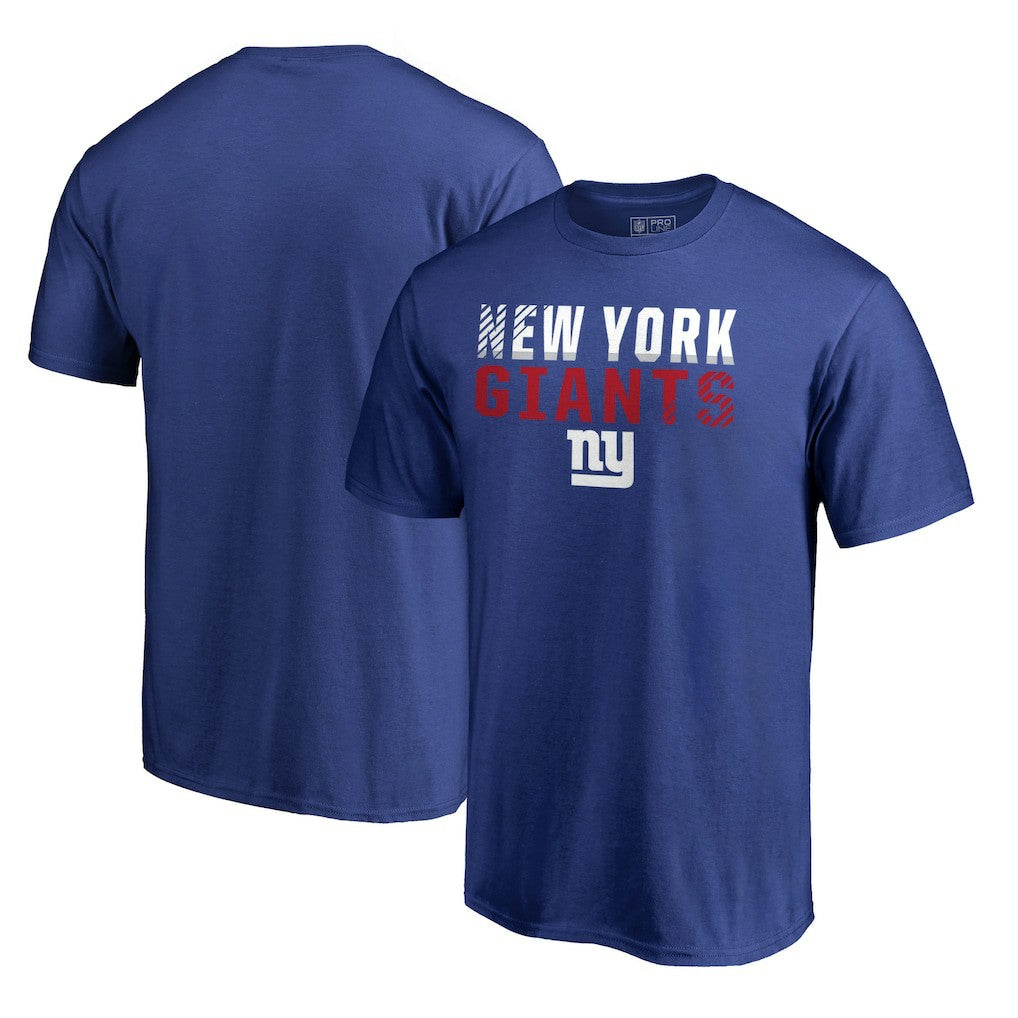 New York Giants Iconic Collection Fade Out T-Shirt Royal - NFL