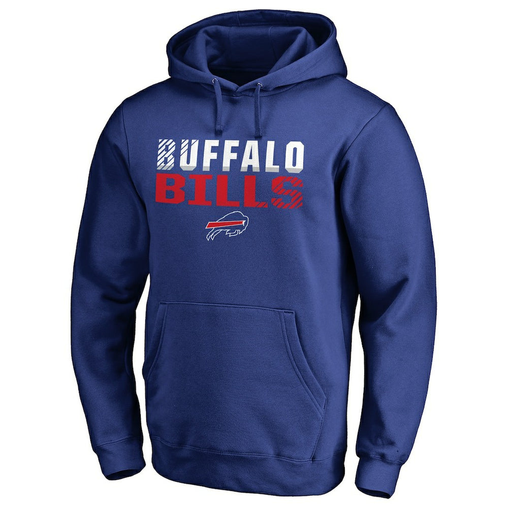 Buffalo Bills Iconic Collection Fade Out Pullover Hoodie Royal - NFL