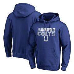 Indianapolis Colts Iconic Collection Fade Out Pullover Hoodie Royal - NFL