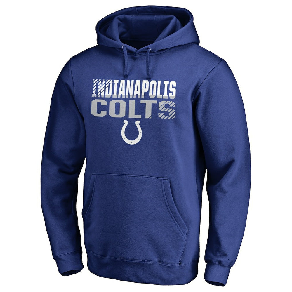 Indianapolis Colts Iconic Collection Fade Out Pullover Hoodie Royal - NFL