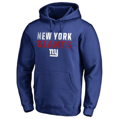 New York Giants Iconic Collection Fade Out Pullover Hoodie Royal - NFL
