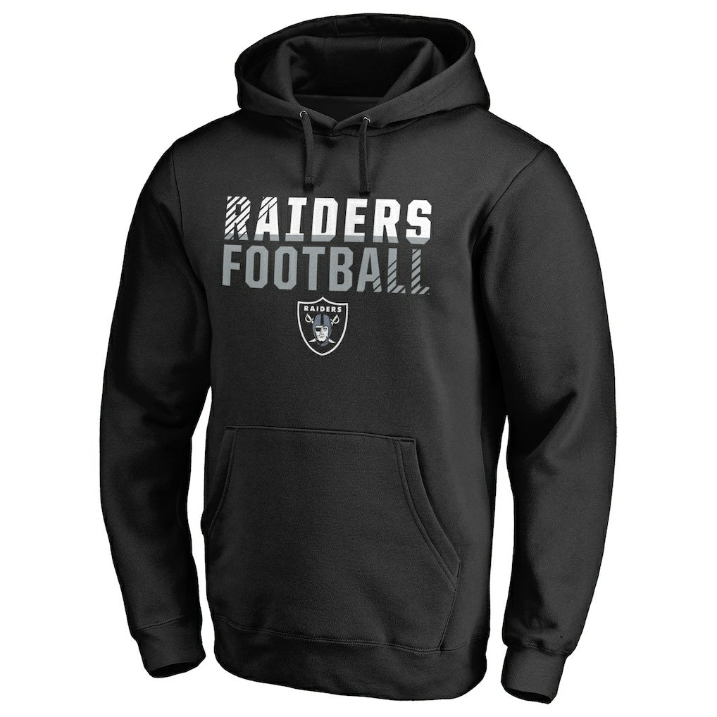Las Vegas Raiders Iconic Collection Fade Out Pullover Hoodie Black - NFL