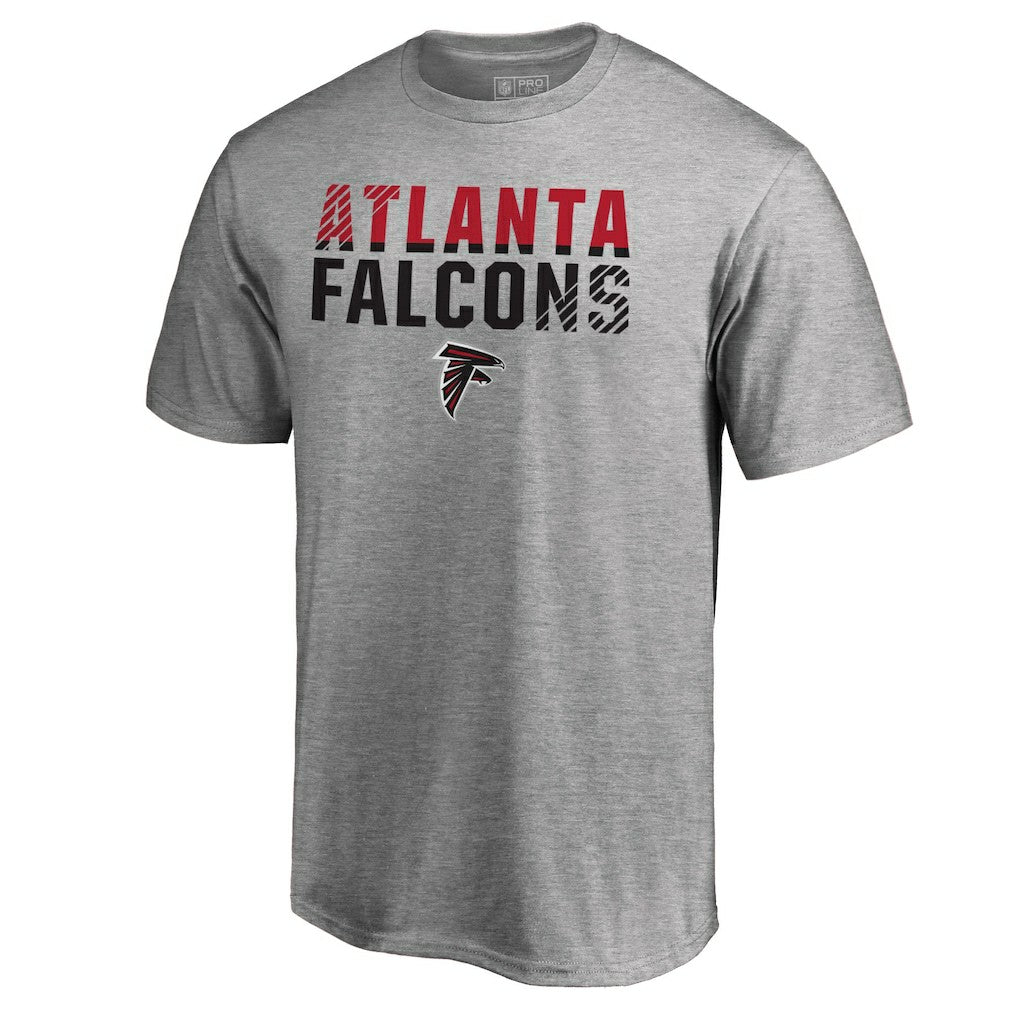 Atlanta Falcons Iconic Collection Fade Out T-Shirt Ash - NFL