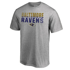 Baltimore Ravens Iconic Collection Fade Out T-Shirt Ash - NFL