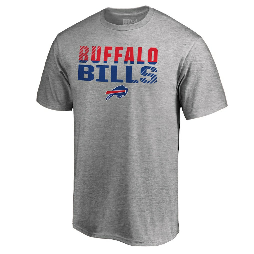 Buffalo Bills Iconic Collection Fade Out T-Shirt Ash - NFL