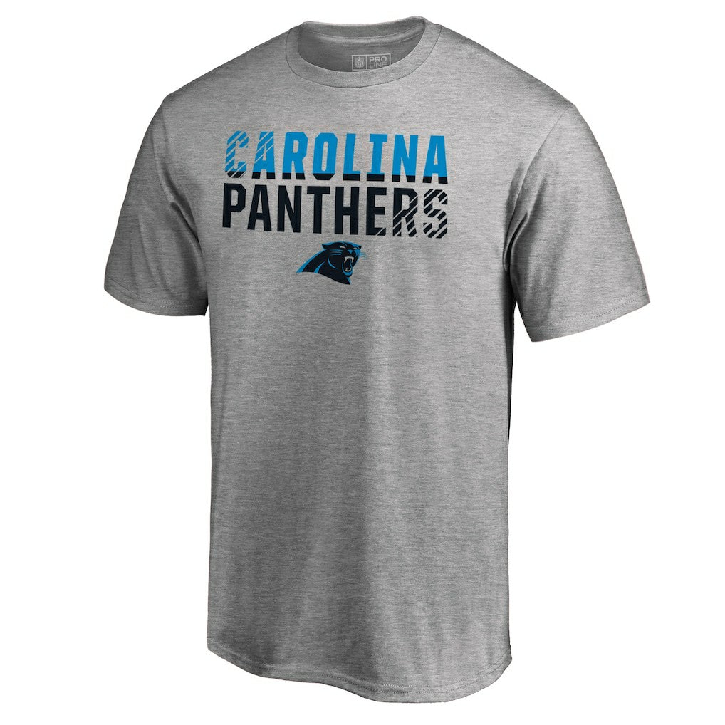 Carolina Panthers Iconic Collection Fade Out T-Shirt Ash - NFL