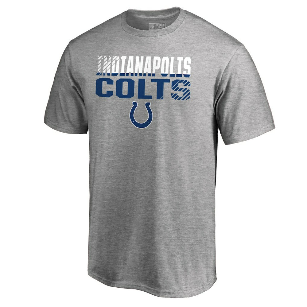 Indianapolis Colts Iconic Collection Fade Out T-Shirt Ash - NFL