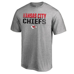 Kansas City Chiefs Iconic Collection Fade Out T-Shirt II Heather Gray - Fanatics