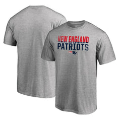 New England Patriots Iconic Collection Fade Out T-Shirt Ash - NFL