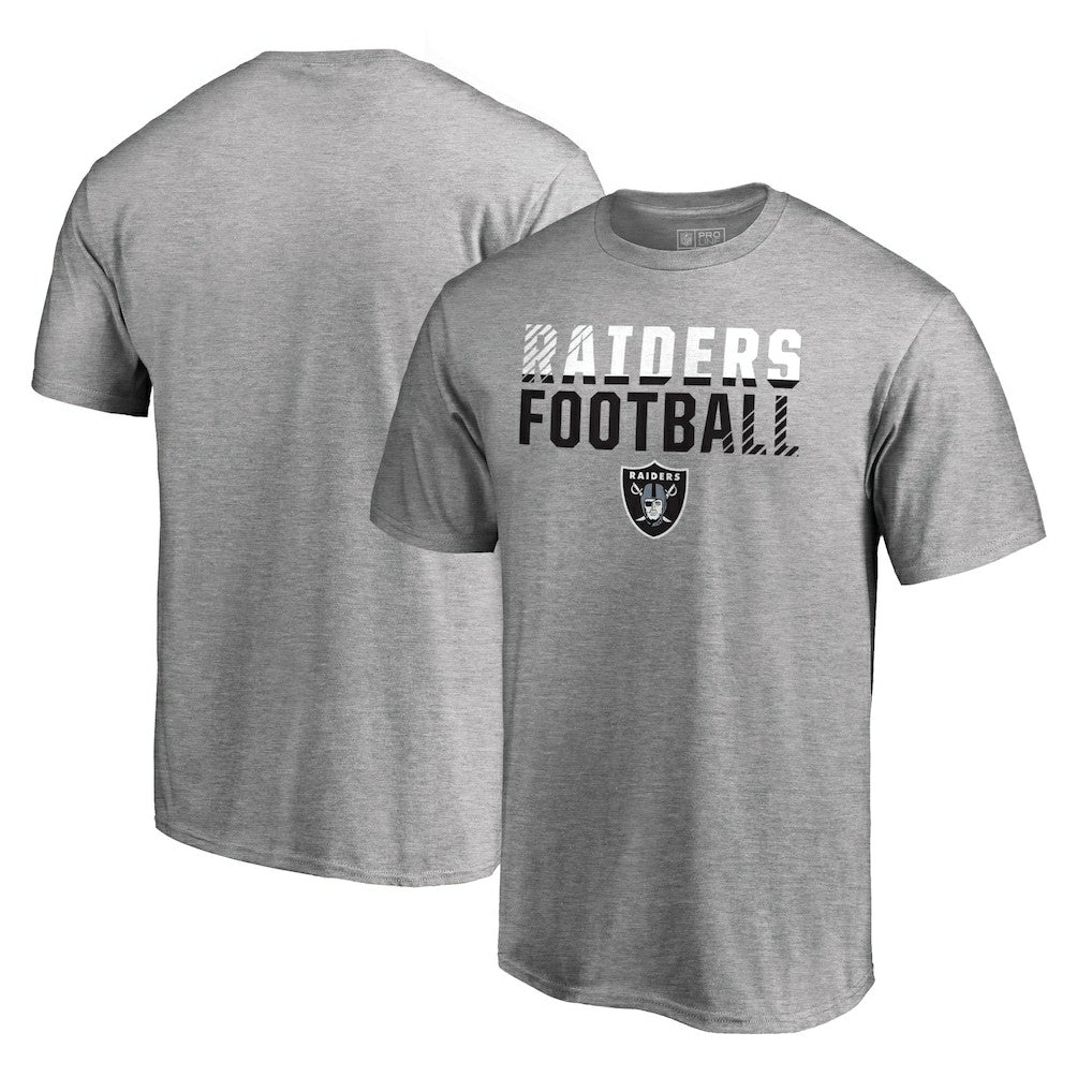 Las Vegas Raiders Iconic Collection Fade Out T-Shirt Ash - NFL