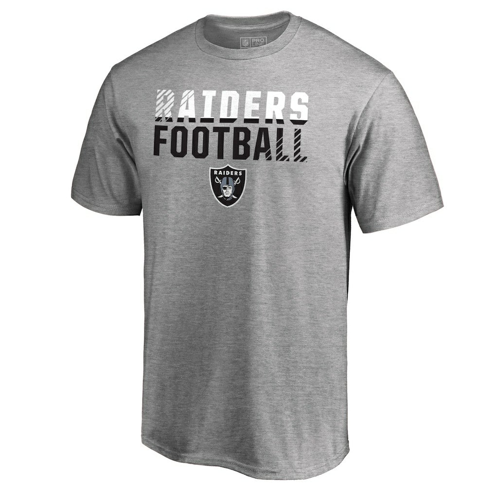 Las Vegas Raiders Iconic Collection Fade Out T-Shirt Ash - NFL
