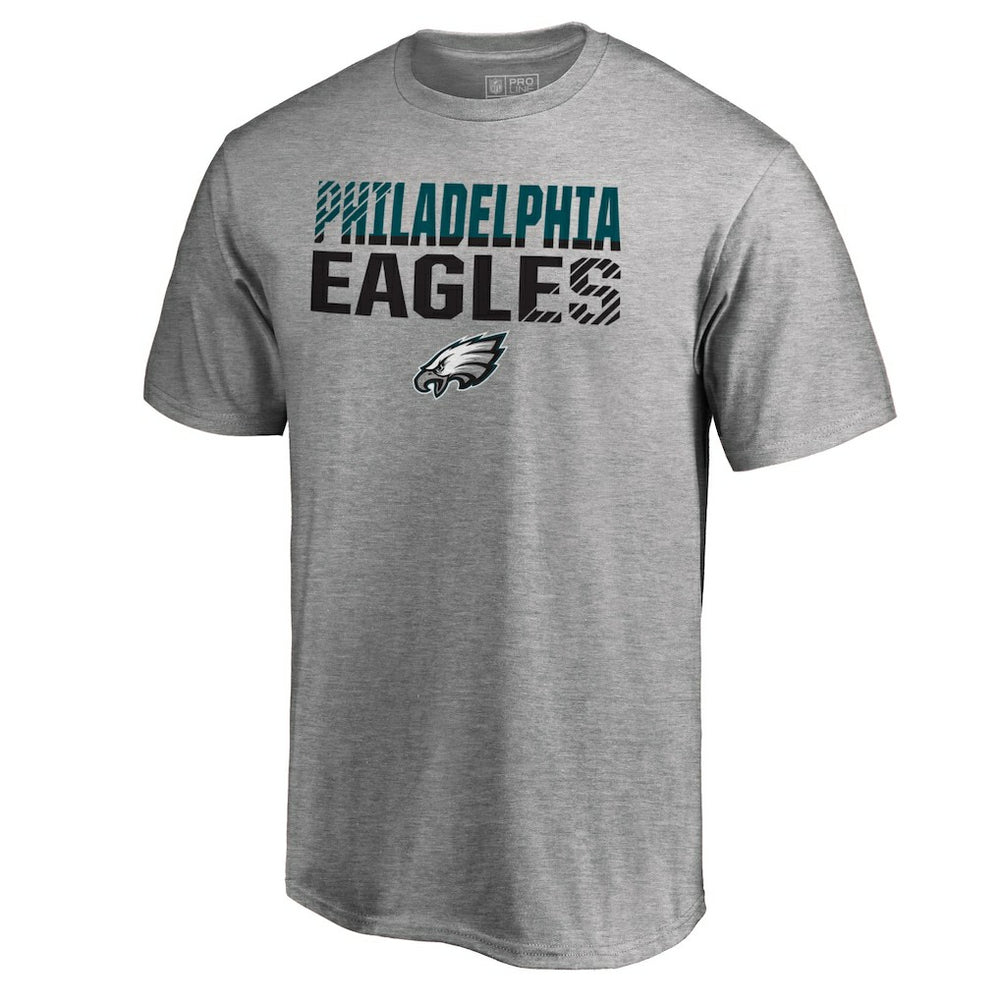 Philadelphia Eagles Iconic Collection Fade Out T-Shirt Ash - NFL