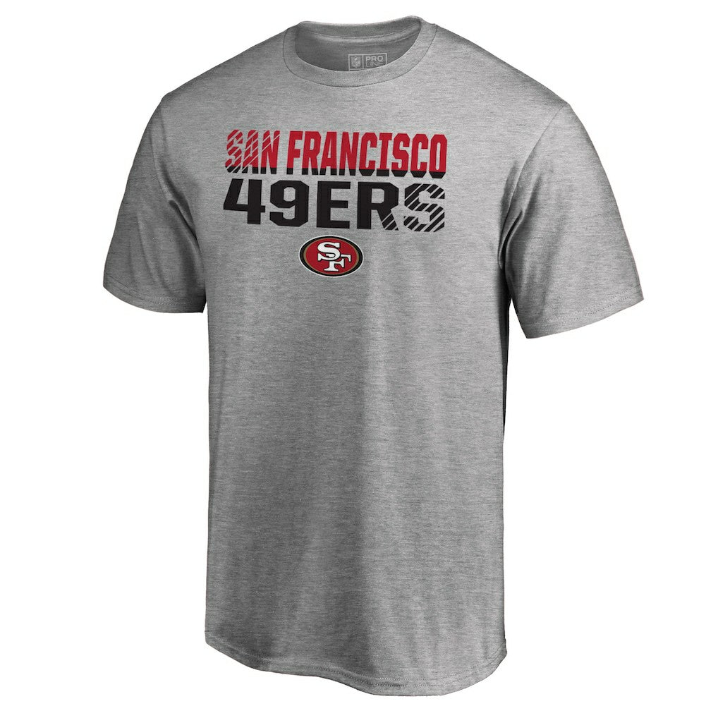 San Francisco 49ers Iconic Collection Fade Out T-Shirt Ash - NFL