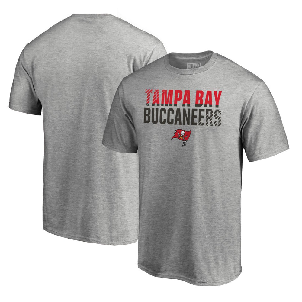 Tampa Bay Buccaneers Iconic Collection Fade Out T-Shirt II Heather Gray - NFL