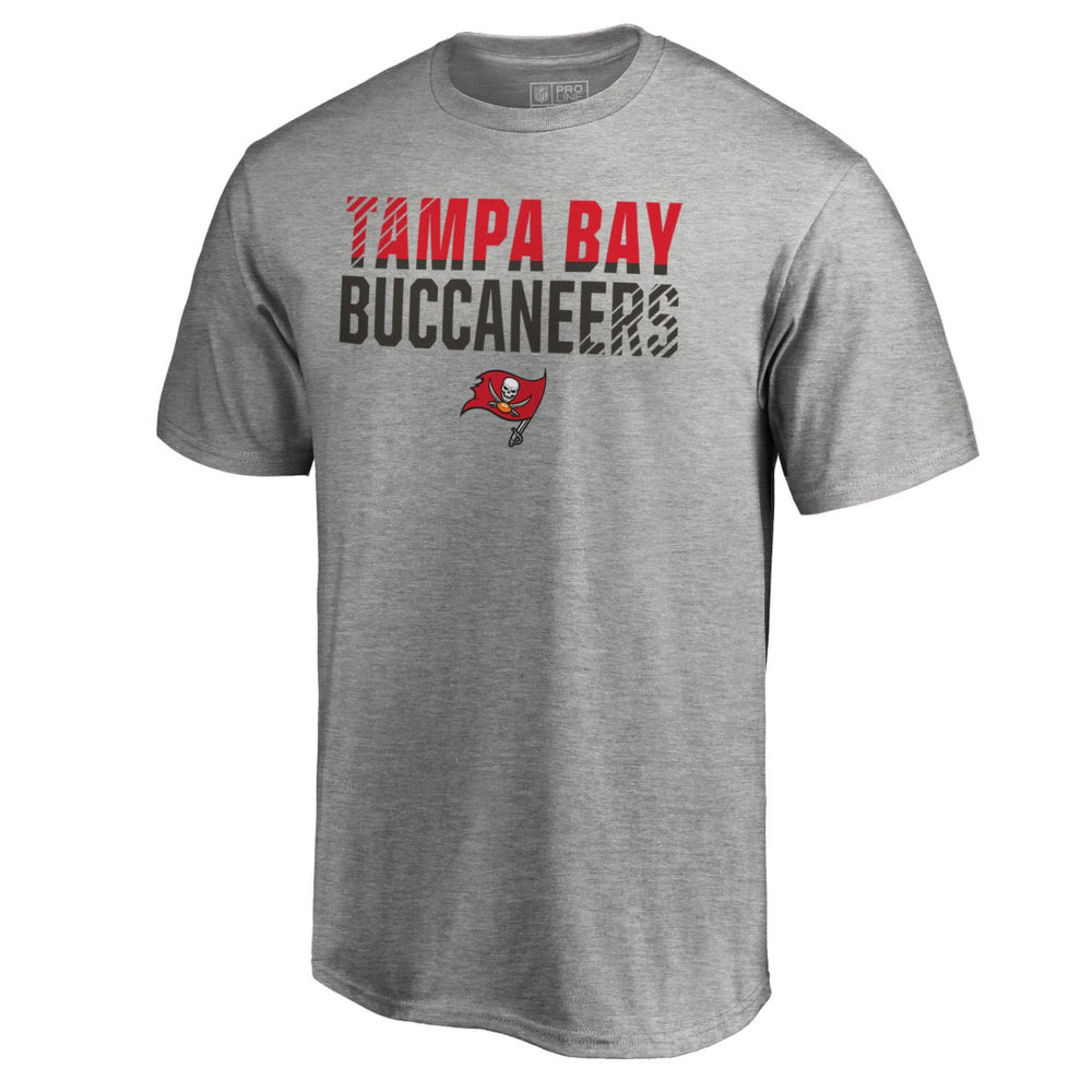 Tampa Bay Buccaneers Iconic Collection Fade Out T-Shirt II Heather Gray - NFL