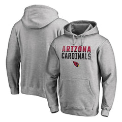 Arizona Cardinals Iconic Collection Fade Out Pullover Hoodie Ash - NFL