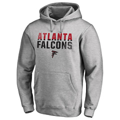 Atlanta Falcons Iconic Collection Fade Out Pullover Hoodie Ash - NFL