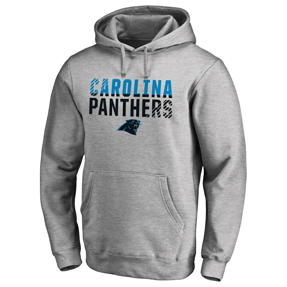 Carolina Panthers Iconic Collection Fade Out Pullover Hoodie Ash - NFL