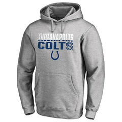 Indianapolis Colts Iconic Collection Fade Out Pullover Hoodie Ash - NFL