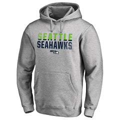 Seattle Seahawks Iconic Collection Fade Out Pullover Hoodie Ash - NFL