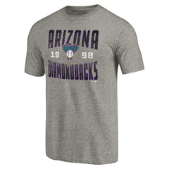 Arizona Diamondbacks Cooperstown Collection Antique Stack Tri-Blend T-Shirt Lifestyle