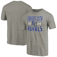 Kansas City Royals Cooperstown Collection Antique Stack Tri-Blend T-Shirt Clearance