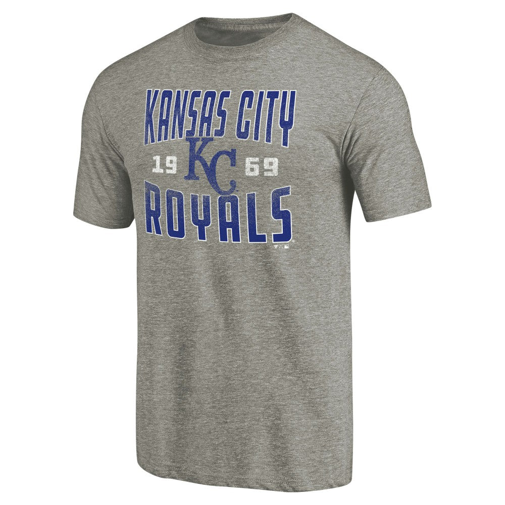 Kansas City Royals Cooperstown Collection Antique Stack Tri-Blend T-Shirt Clearance